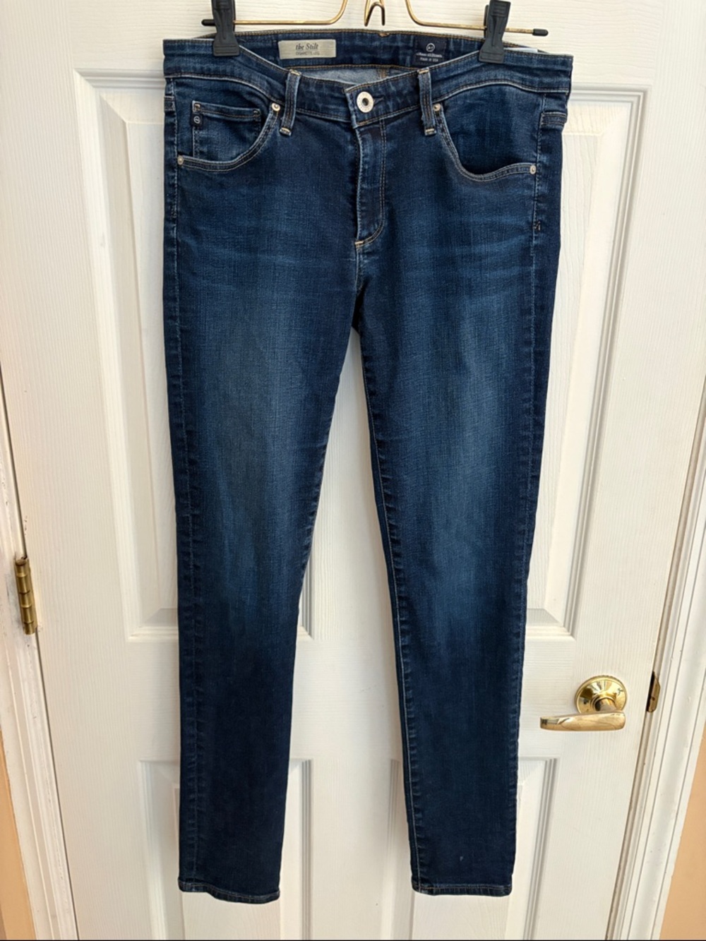 AG Adriano Goldschmied blue Skinny Jeans size 29R style the stilt cigarette leg